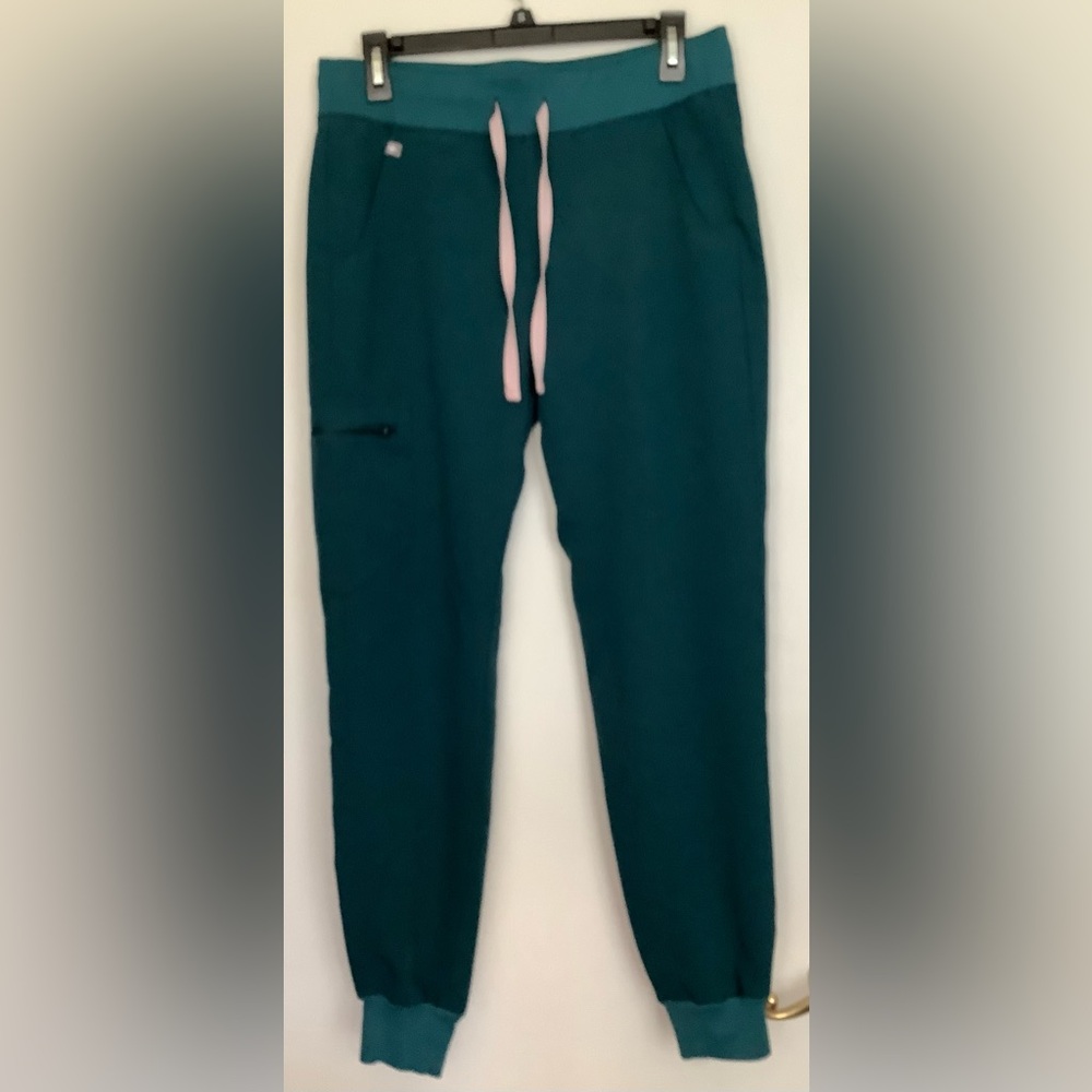 FIGS WOMENS SIZE S LOW WAISTED JOGGERS SCRUBS TEAL